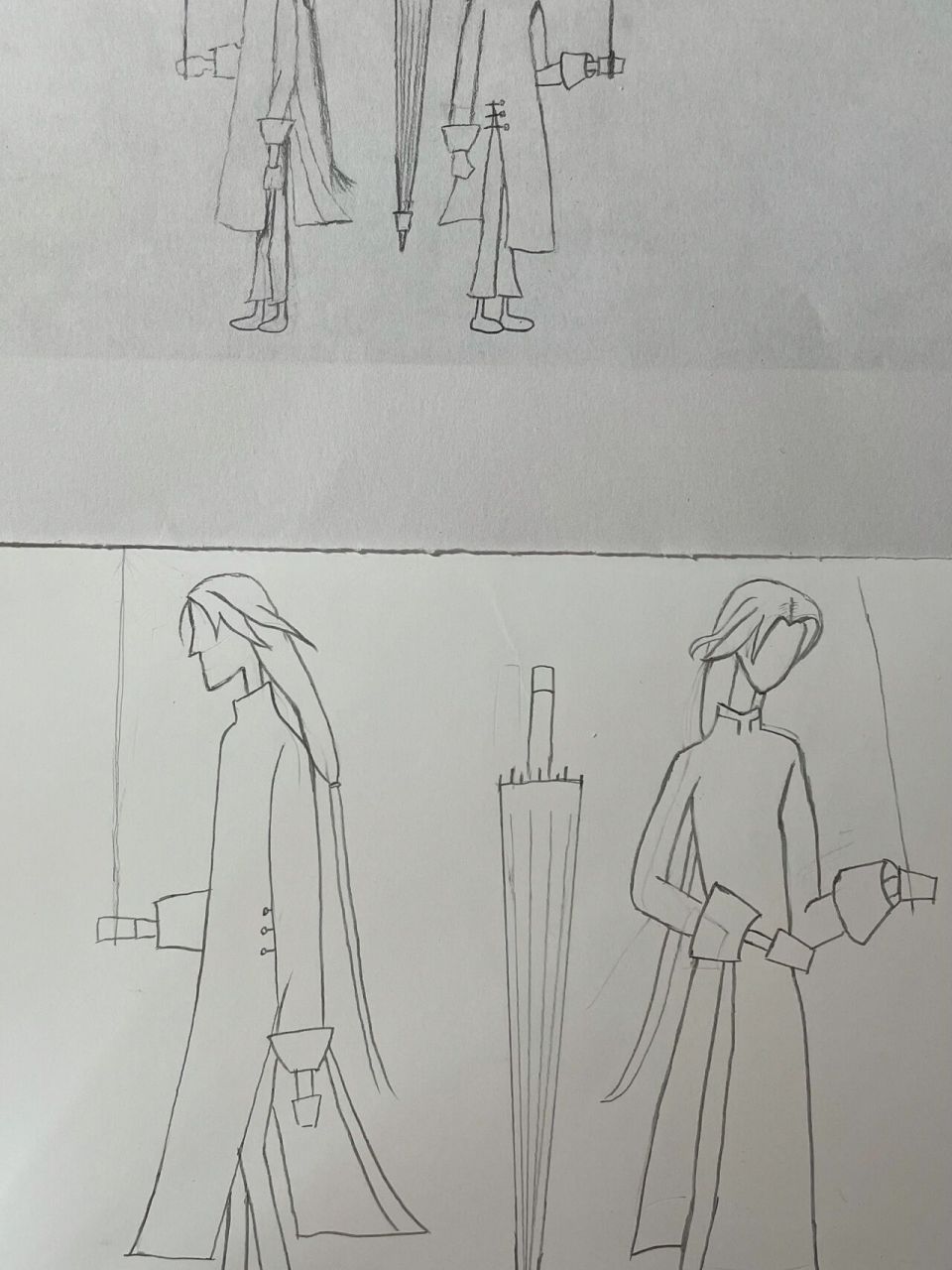 用大纸画看去好多了. 还没有上色,明天我就发上完色的图片!