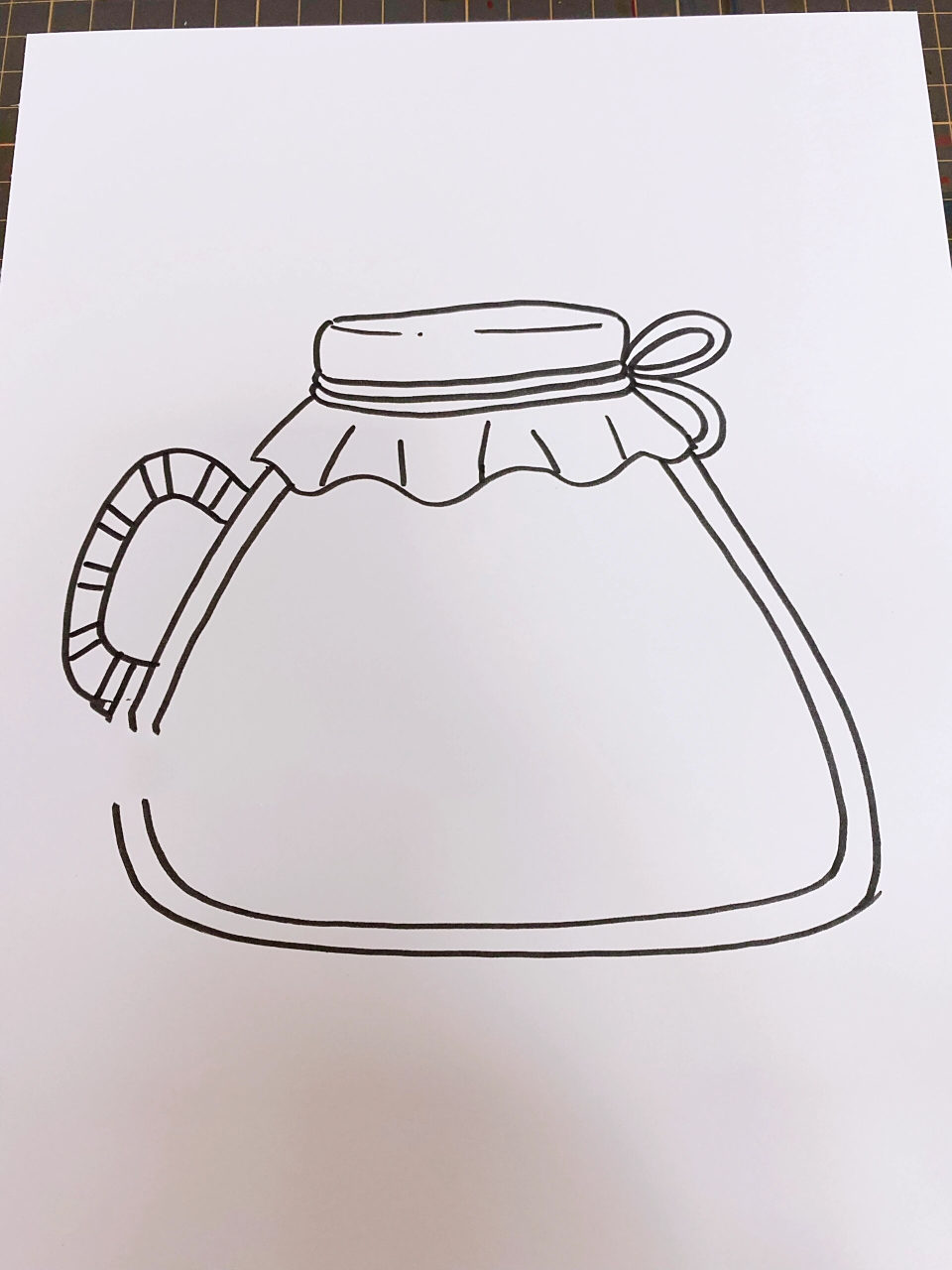 糖罐简笔画/六一儿童节素材/可打印 今天又画了好多玻璃瓶子,糖罐子