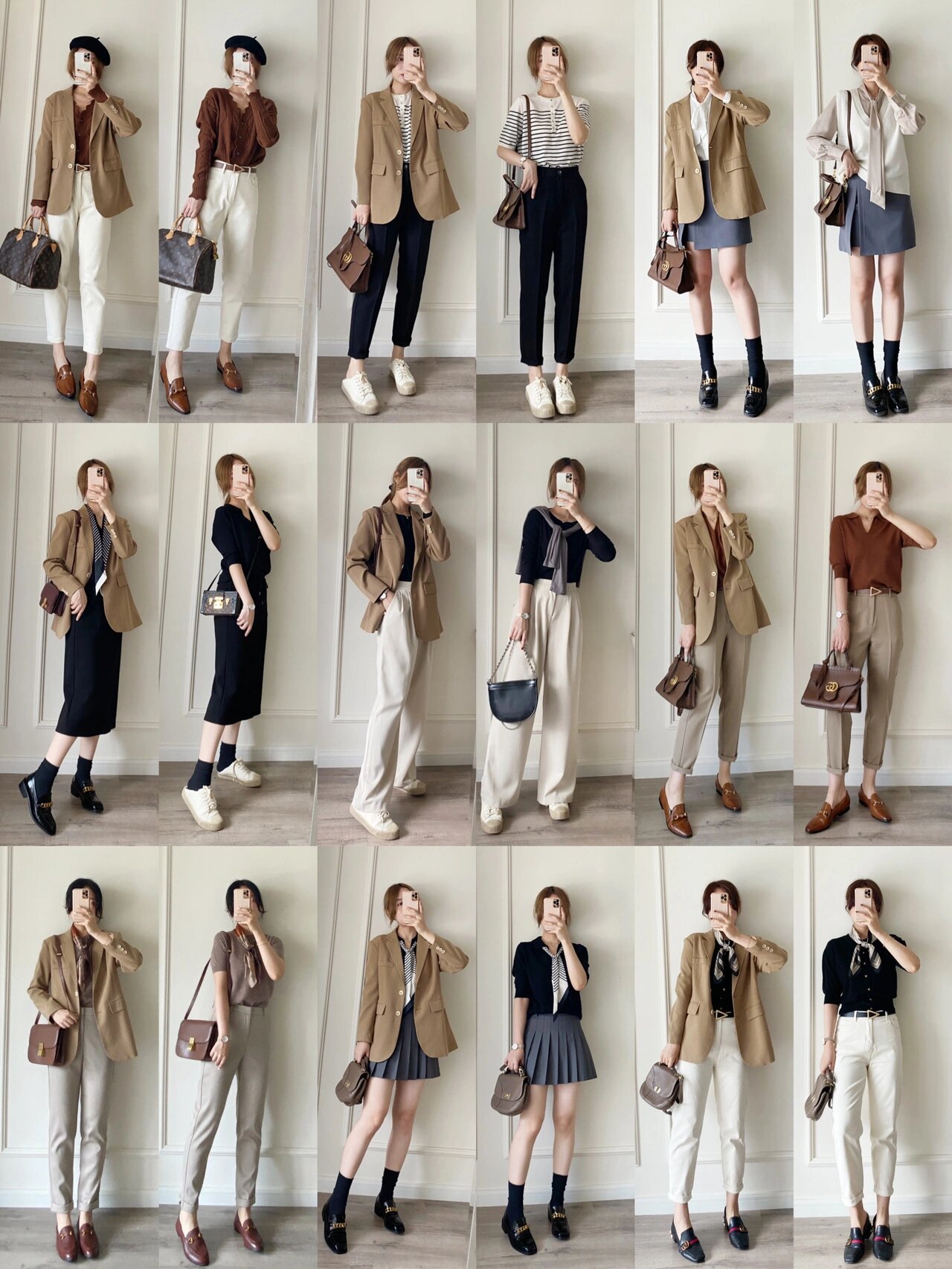 驼色西装穿搭攻略🍁秋天这么穿洋气又气质