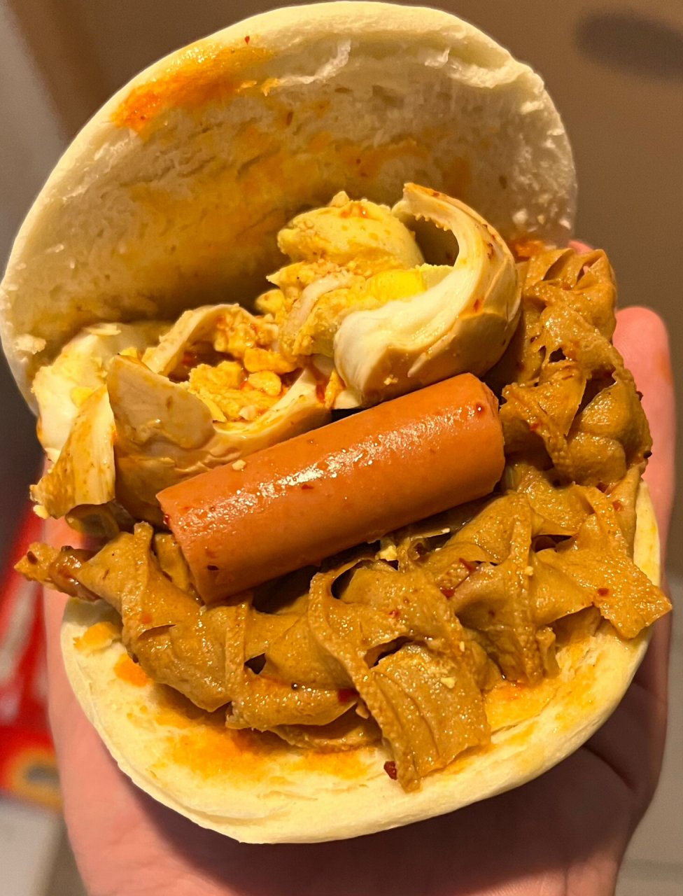 左划,帮我把花干鸡蛋夹到烧饼里090909 鸡蛋花干夹馍,陕西人的