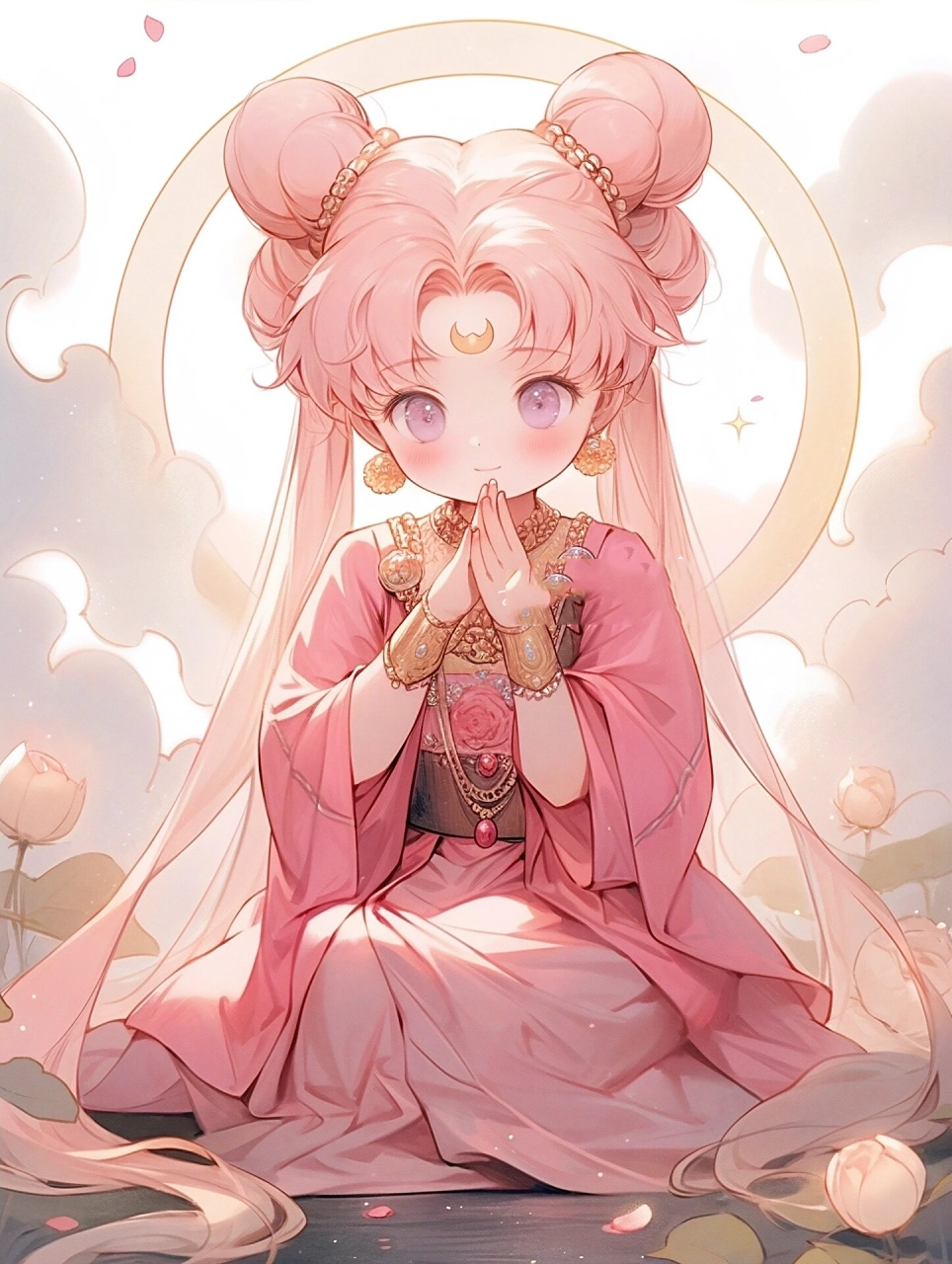 虔诚许愿的美少女|国风动漫头像 #少女头像# #动漫头像# #国风# #可爱