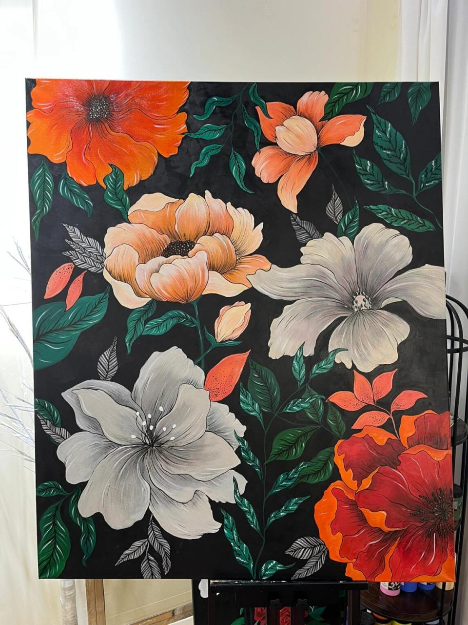 装饰画# #丙烯装饰画# #丙烯画临摹# #丙烯画装饰画# #阜阳少儿美术