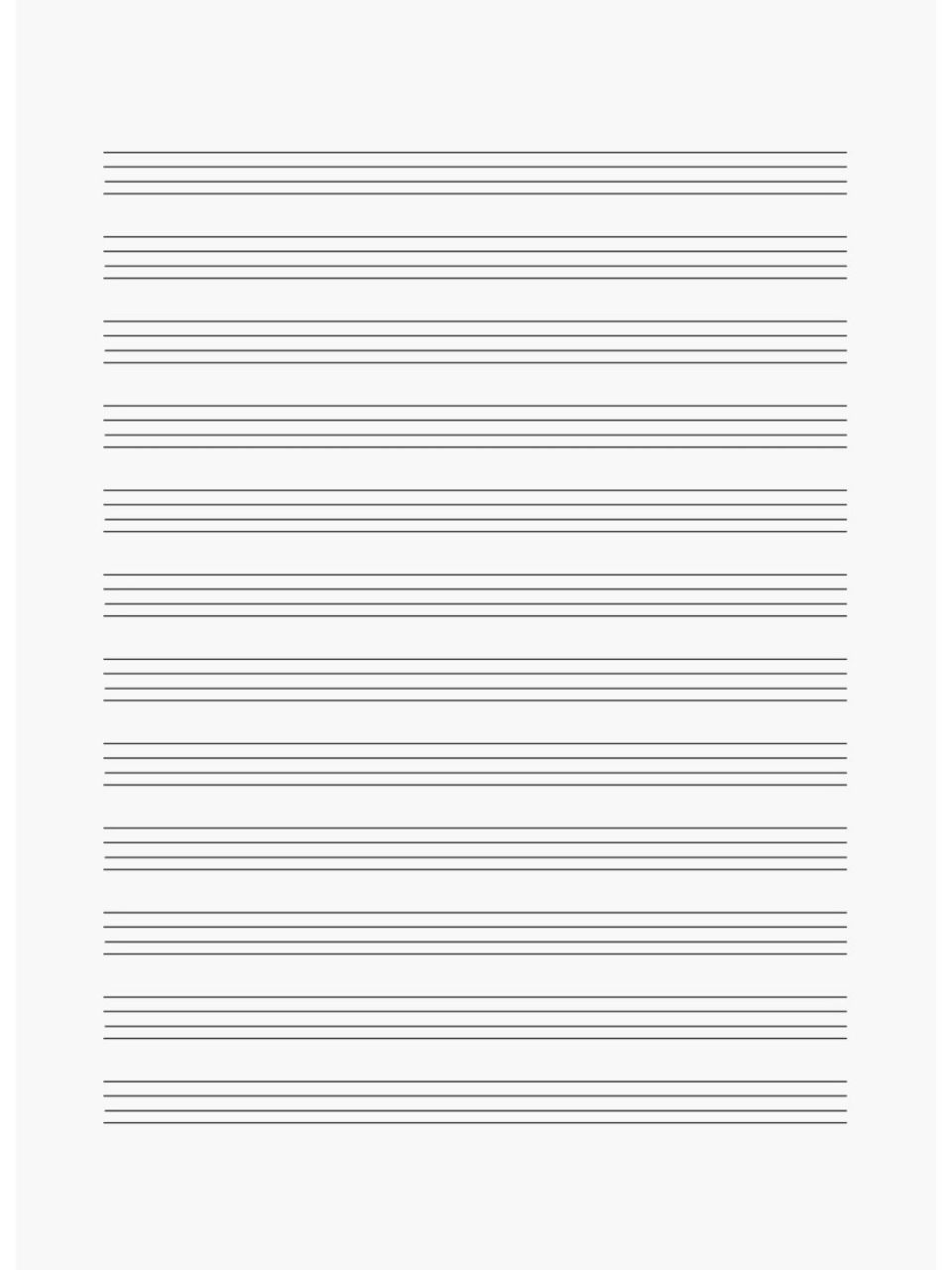 空白四线三格英语纸