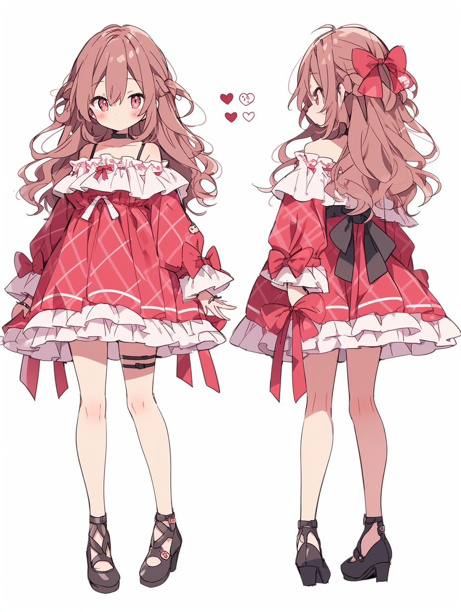 角色设计 可爱裙子