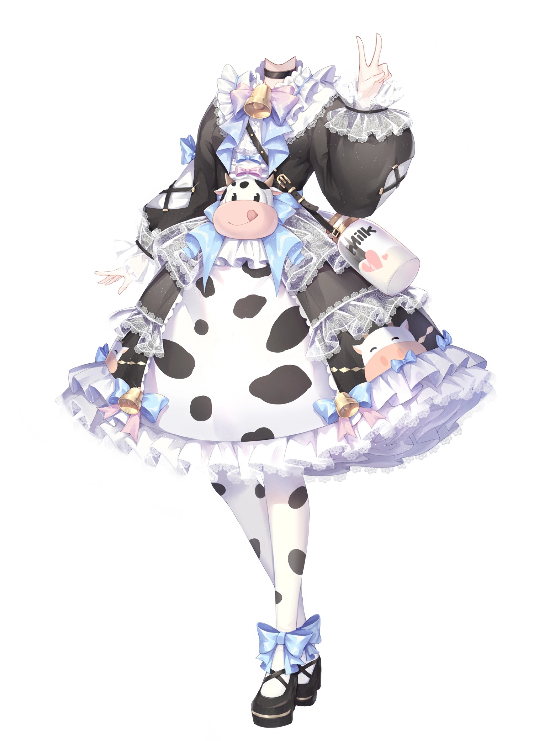 触漫『黑白幻想服装素材 』