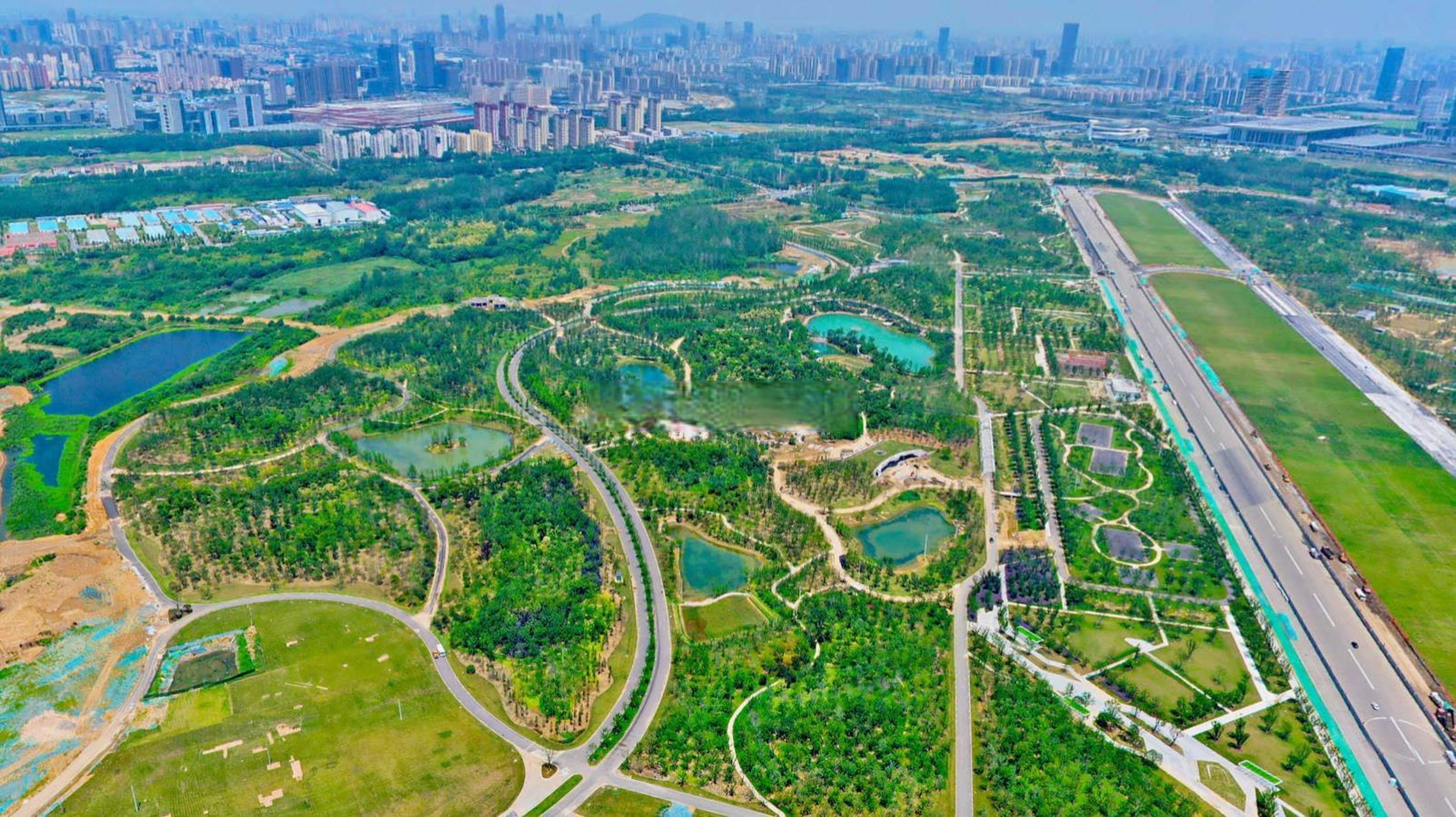 合肥骆岗中央公园全景图上线:  骆岗中央公园是未来合肥预期最高的