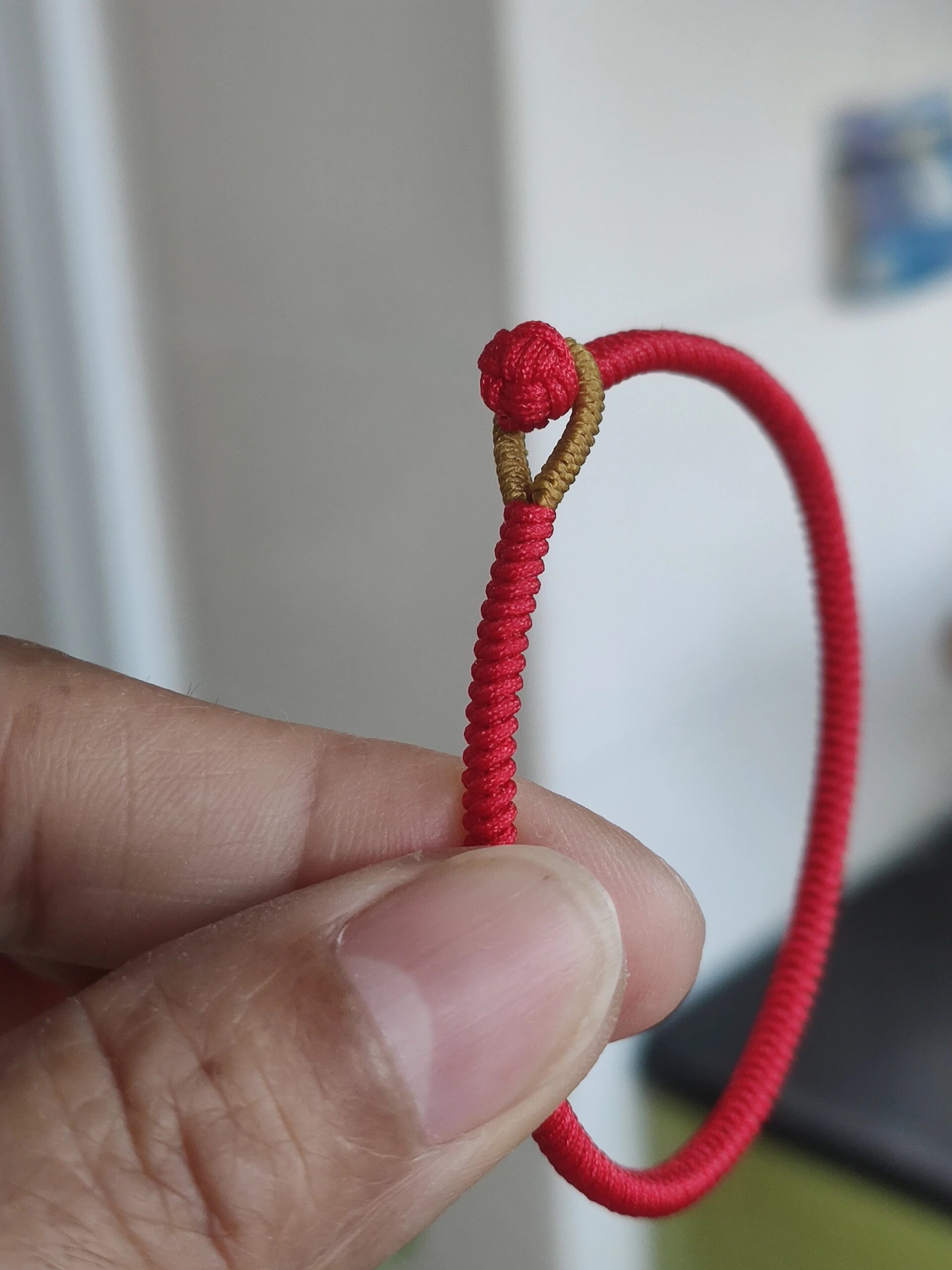 嘎嘎好看没有烧粘痕迹的无痕金刚结手绳教程