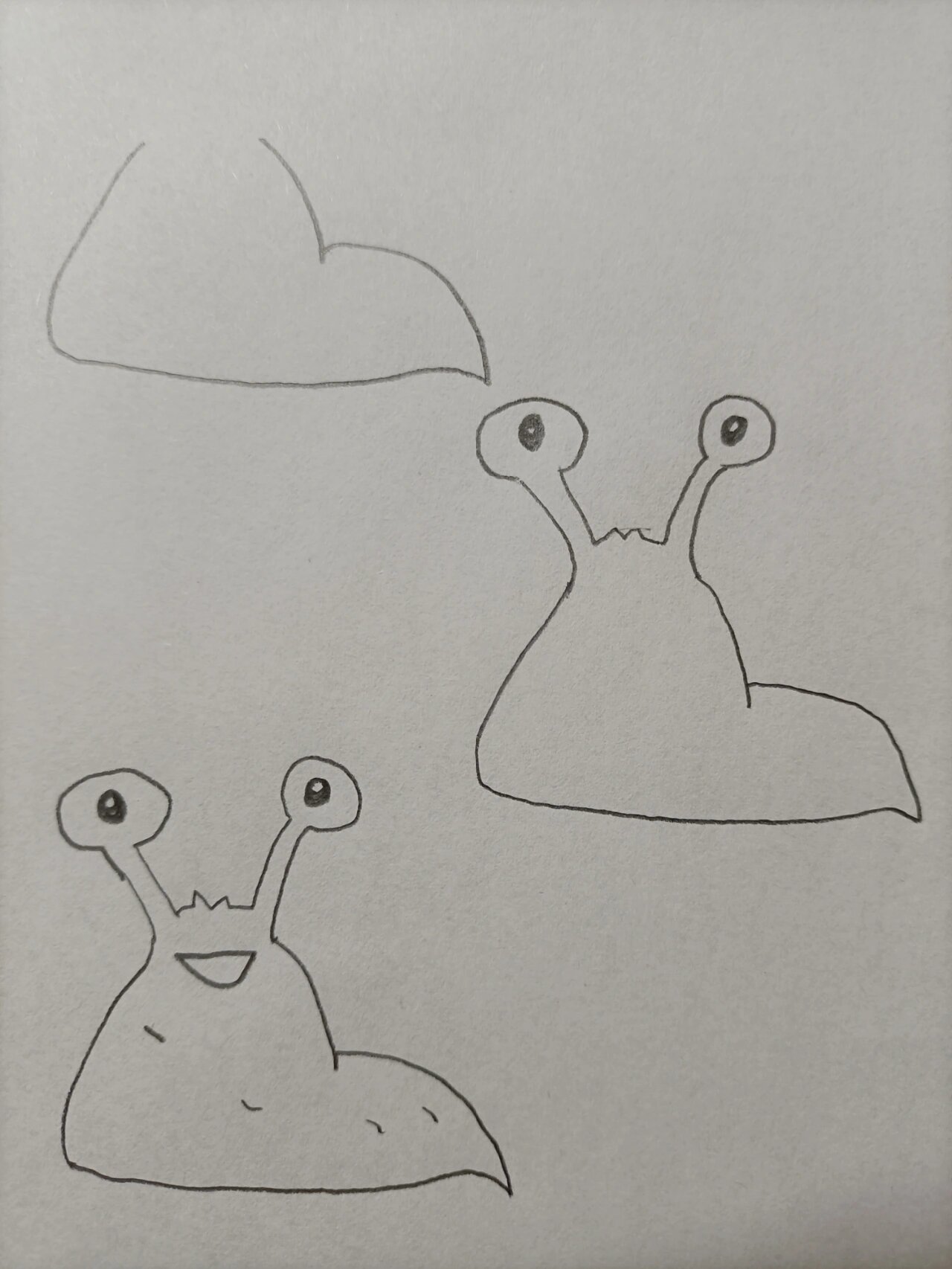 简笔画(174)鼻涕虫 坚持,加油^0^~!