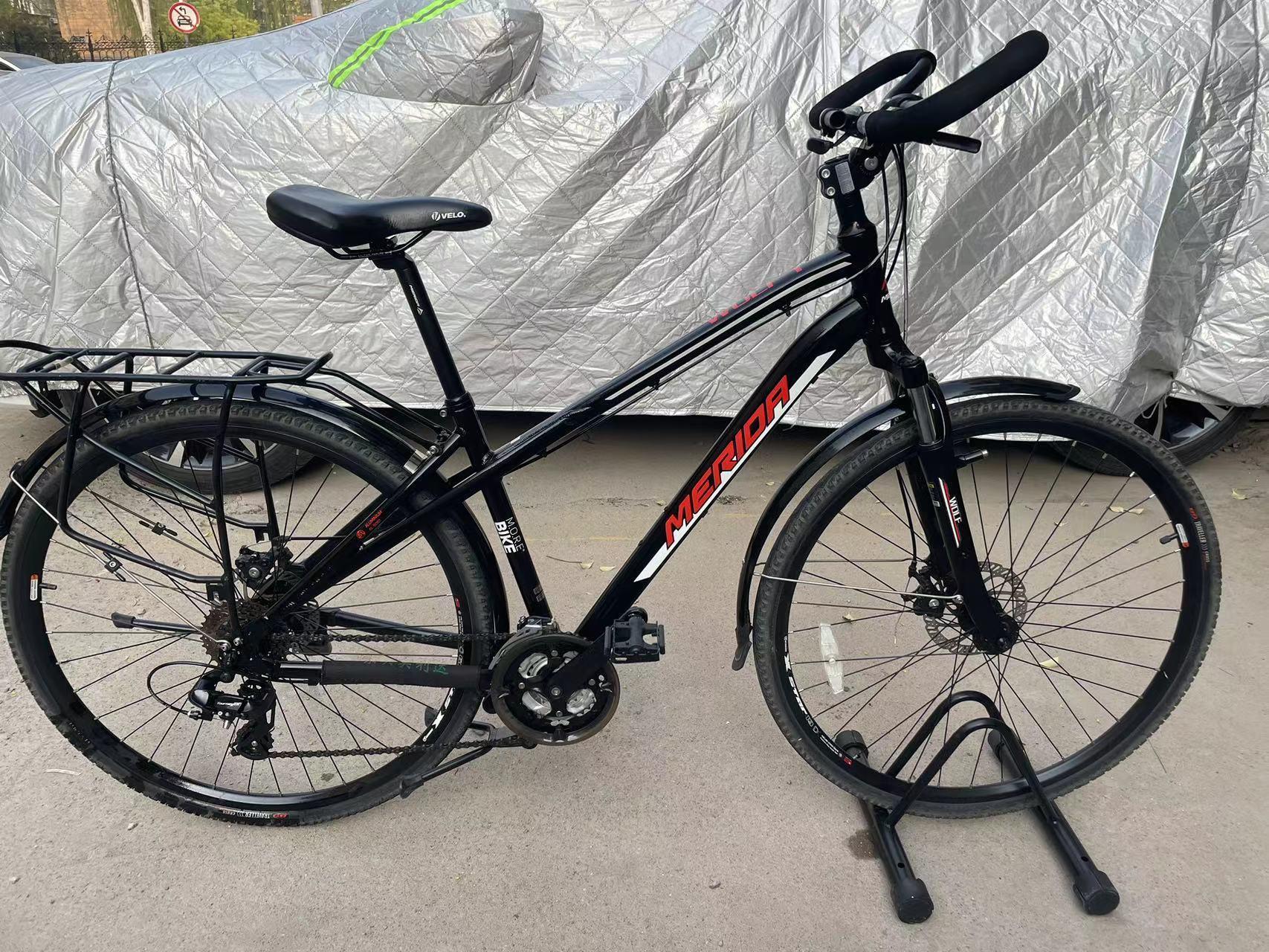 美利达野狼1旅行车,24速禧玛诺变速,线拉碟刹,铝合金车架,700c轮组