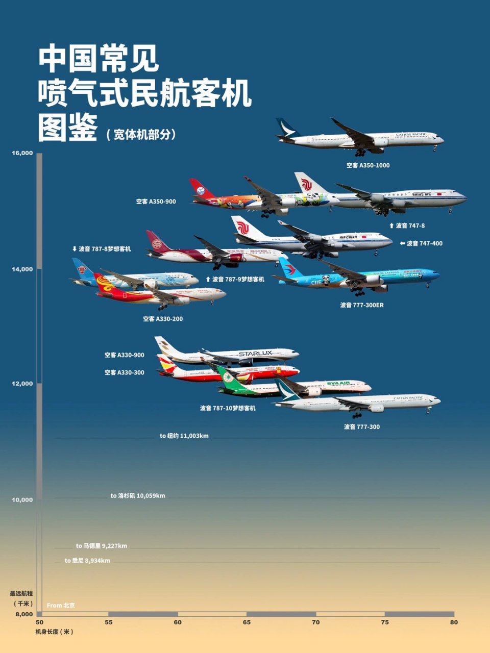 中国常见喷气式民航客机图鉴 ✈️已收录最新机型 	 感谢网友指正