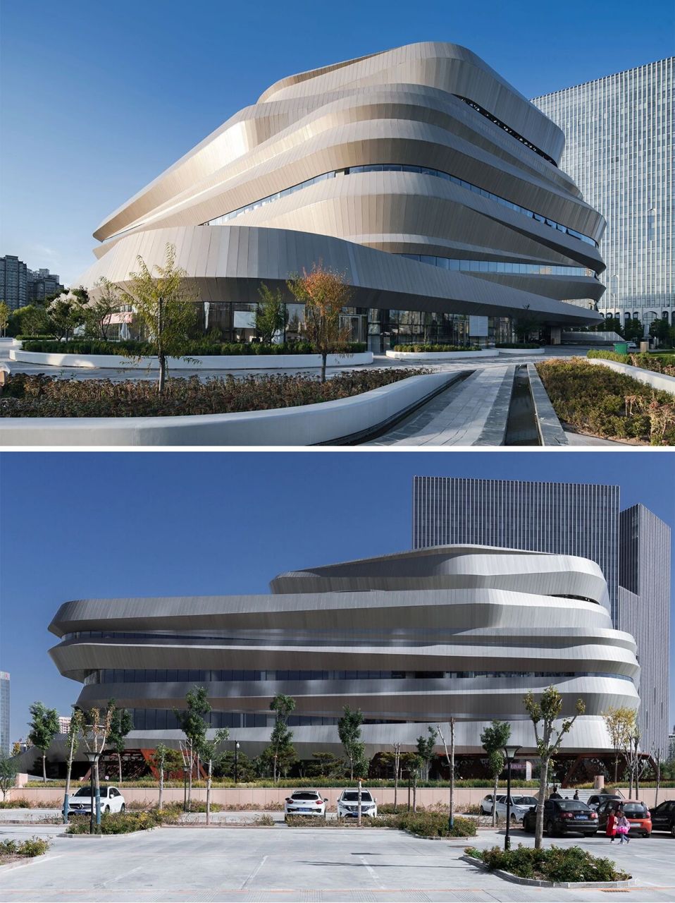 08建筑|城市梯田,榆林大剧院 榆林大剧院是榆林市重点文化工程