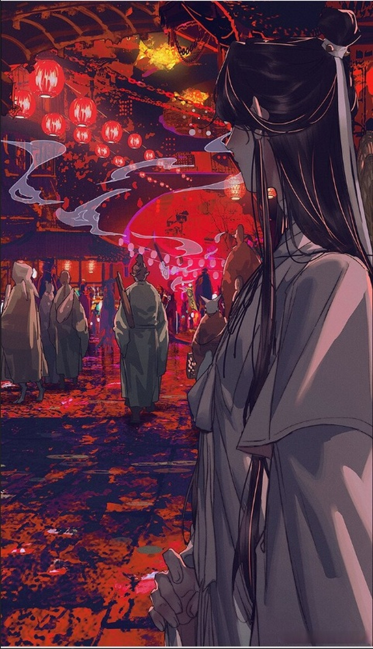 灰灰的天官赐福鬼市场景#dm腐漫