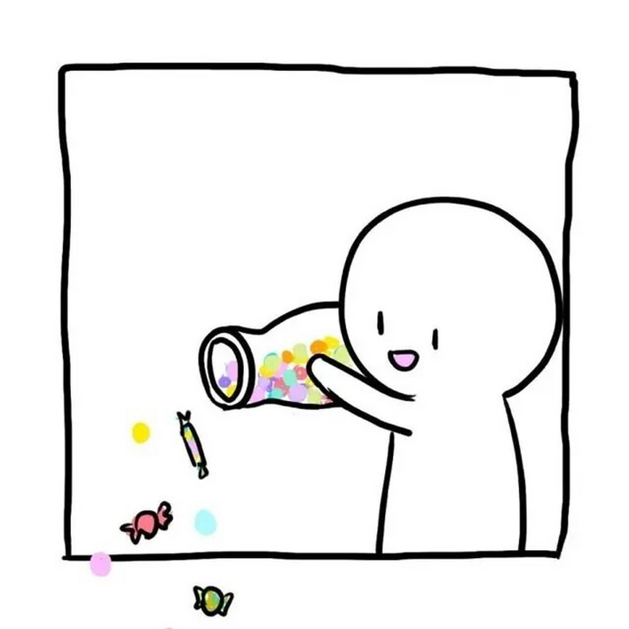 楼上楼下系列,微博博主"aokake"作品 #头像分享