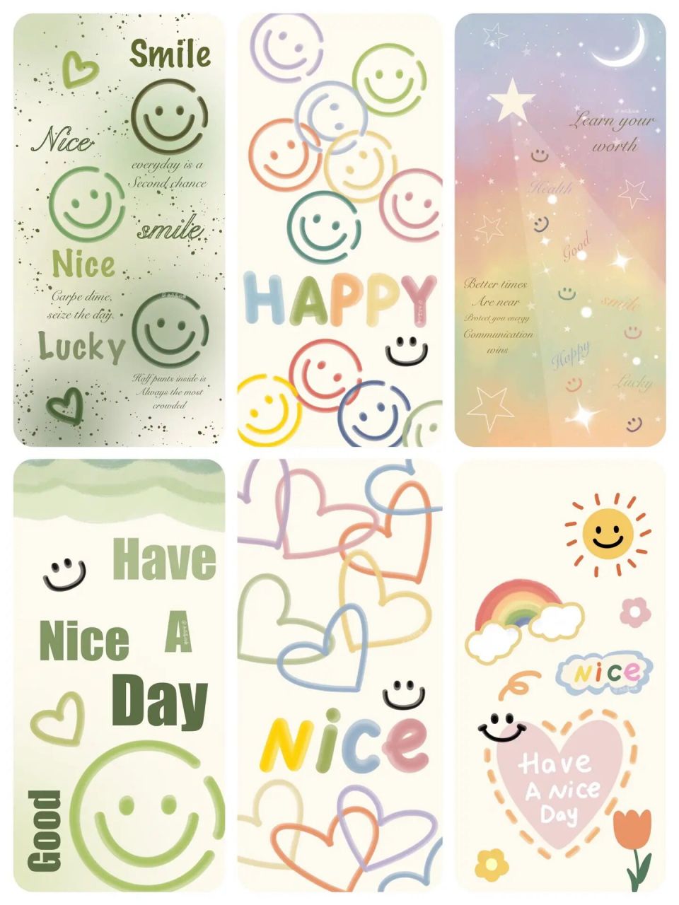 原创壁纸:极简风|治愈风|笑脸