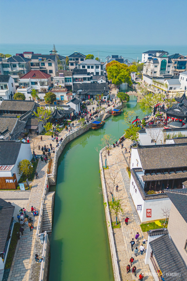 苏州七都镇吴溇老街改建后焕发新颜,湖光塔影,景色秀美