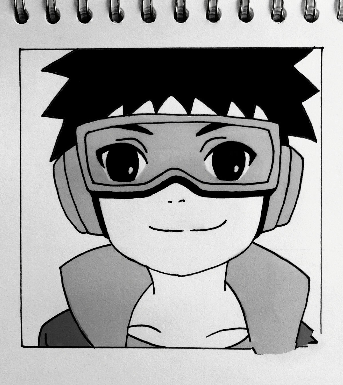 手绘|火影忍者·带土小时候 附过程