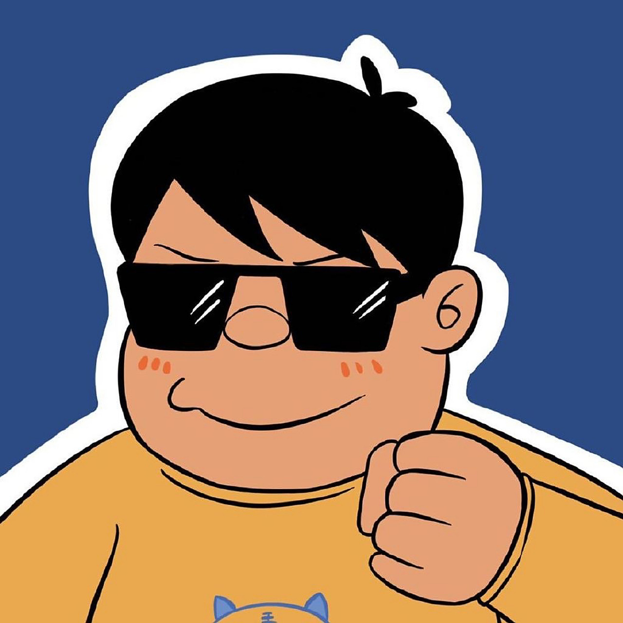 有人和我一样就喜欢"哆啦a梦"里面的胖虎吗? 头像分享第173期