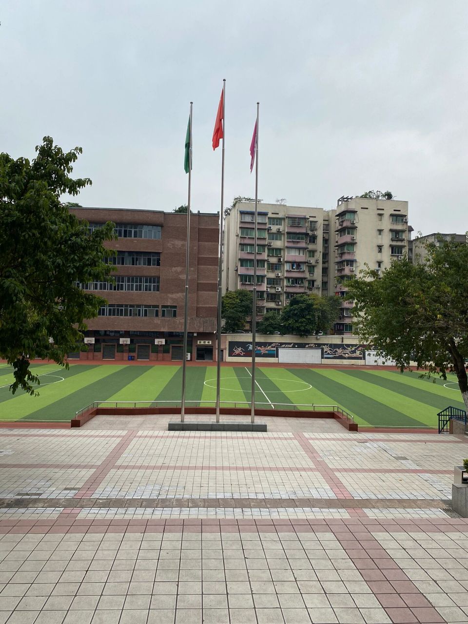 重庆市杨家坪中学a区  一眼回到自己的童年