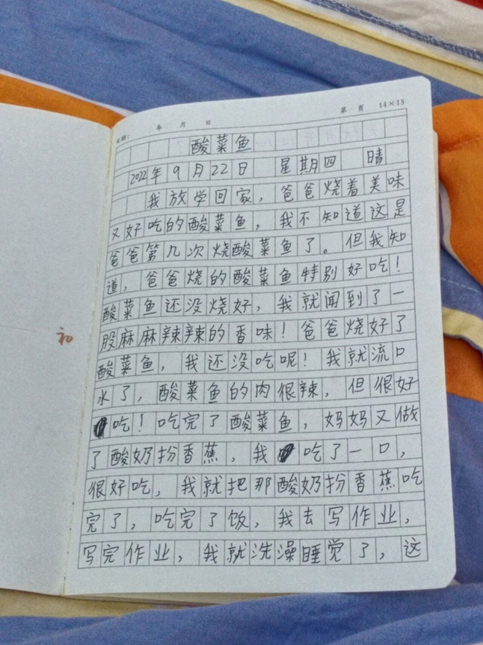 三年级优秀日记50字图片