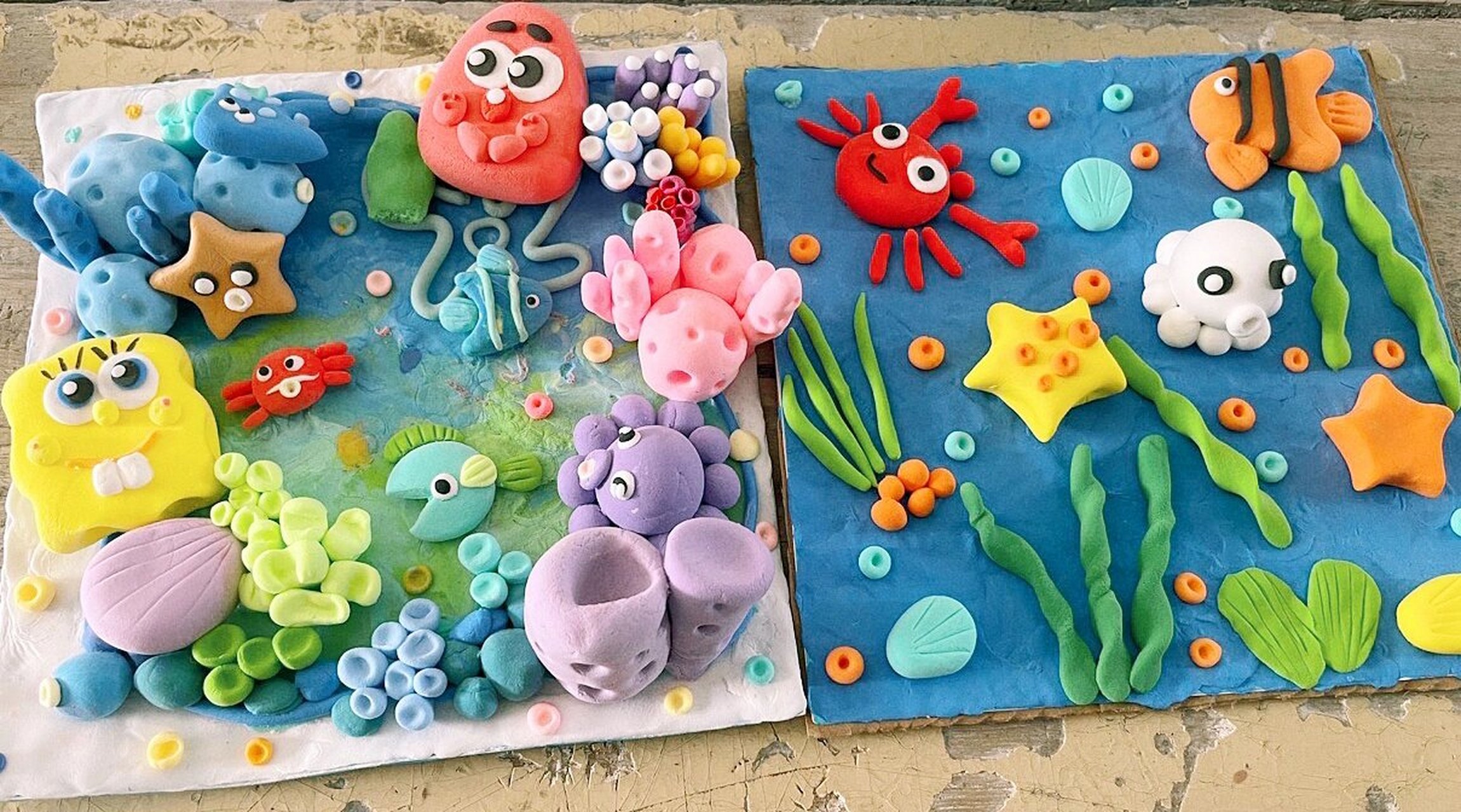 学前教育专业手工课 海洋世界超轻粘土