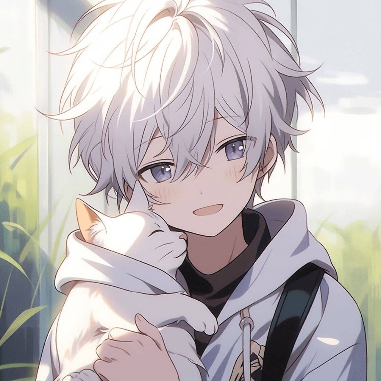 少年与猫丨帅气动漫男头