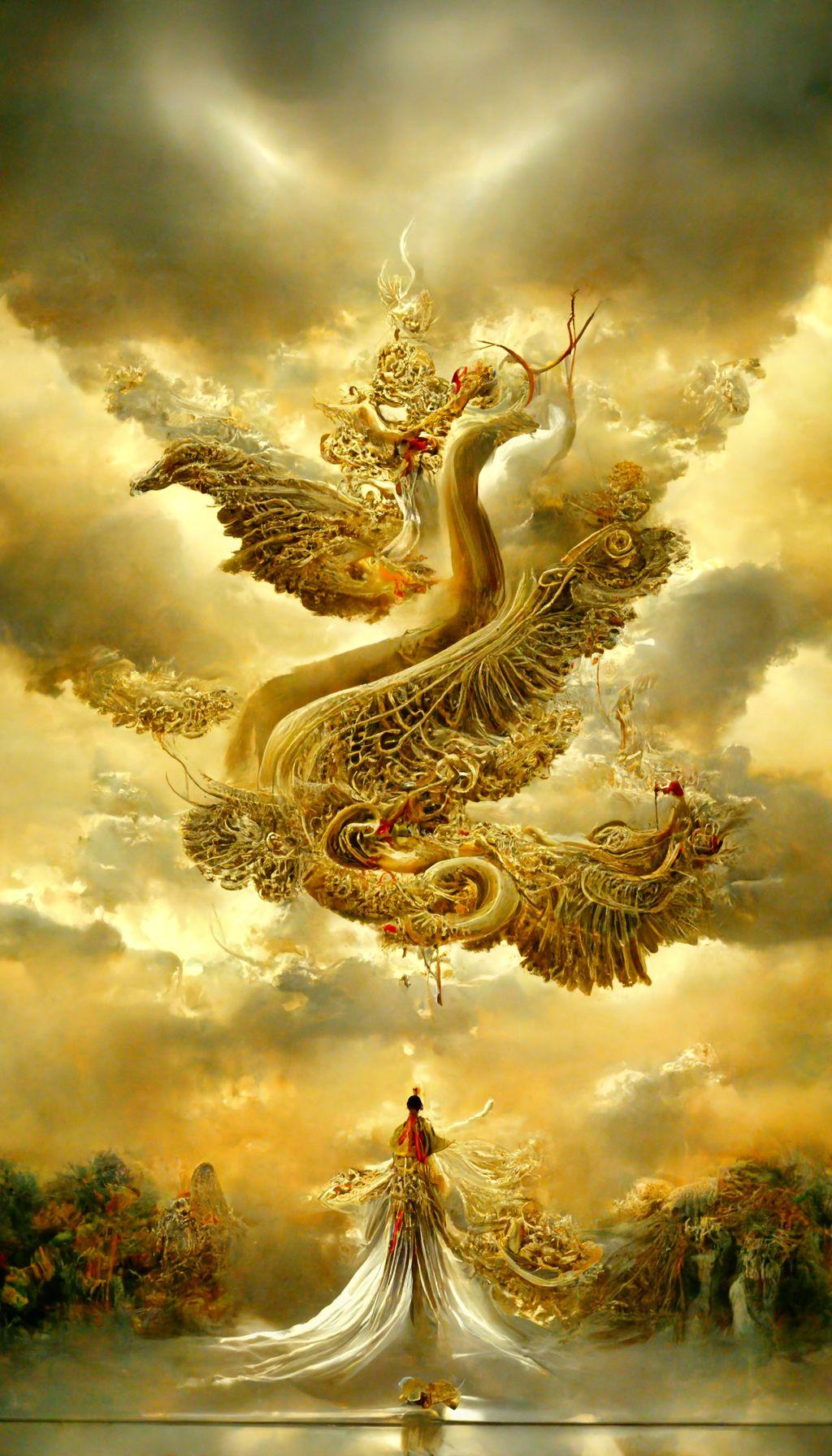 送你一张壁纸金龙飞天给你带来三个福袋,平安健康,事业有成,阖家幸福