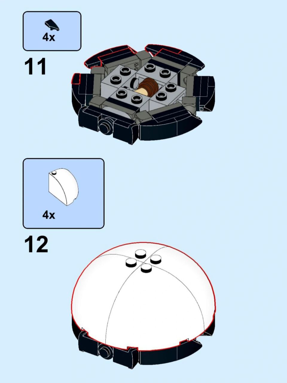 moc乐高1:1精灵球图纸 1:1乐高精灵球,电子版可以去rebrickable下载