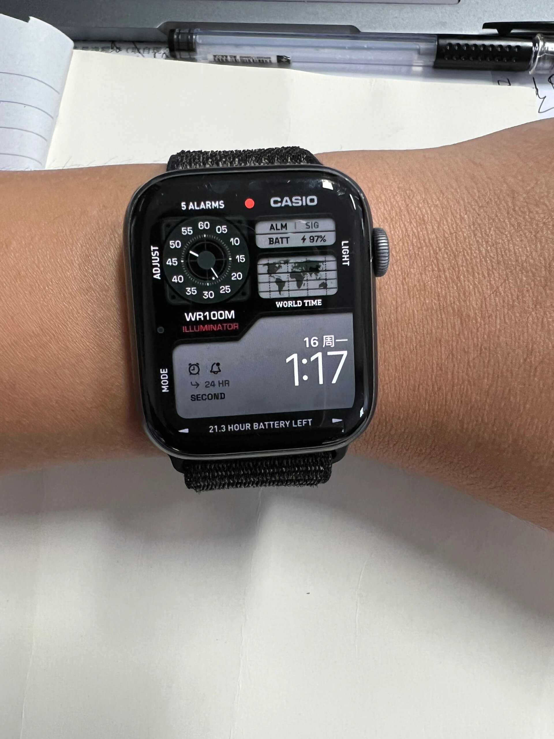 iwatch苹果手表表盘分享卡西欧