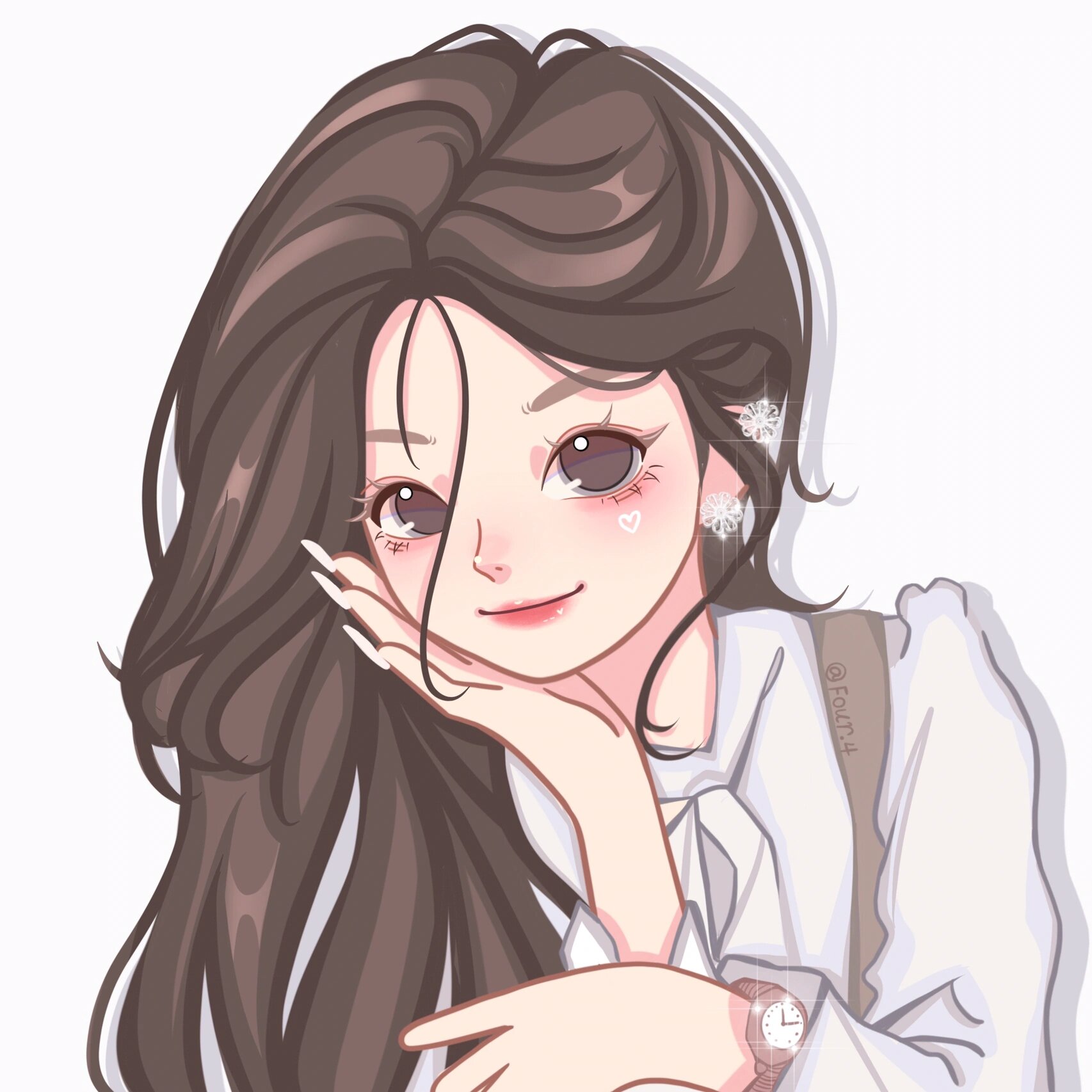 卡通头像|这张好有气质呀 93美化领域已授权 9315头像 临摹搬运