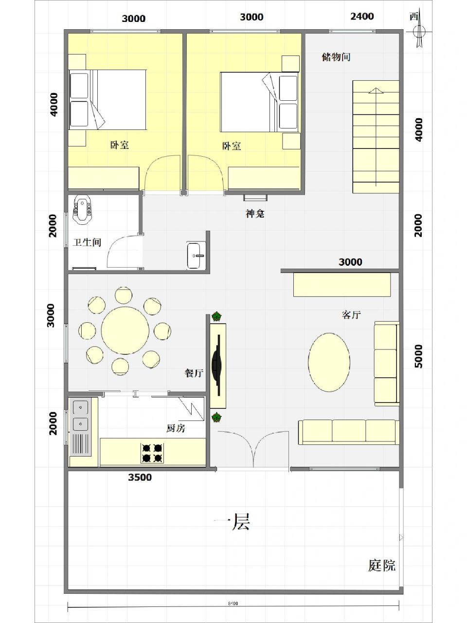 自建房二层设计图,坐西向东 农村自建房,坐西向东,设计图经过多次改进