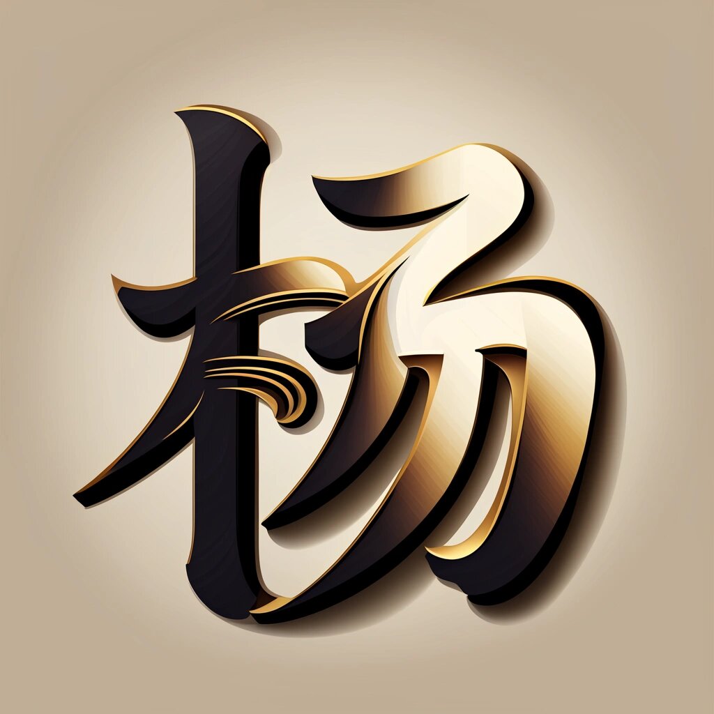 艺术字体设计·姓氏头像·不一样的ogo·杨
