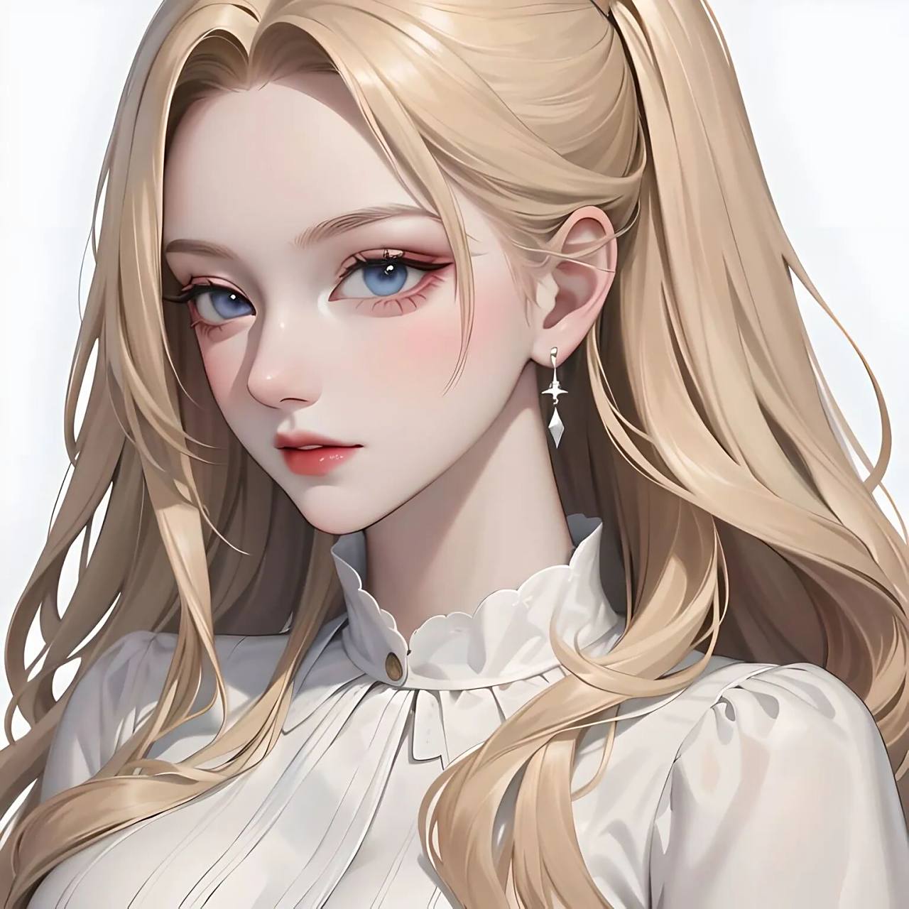 金发蓝眼头像 需要自取