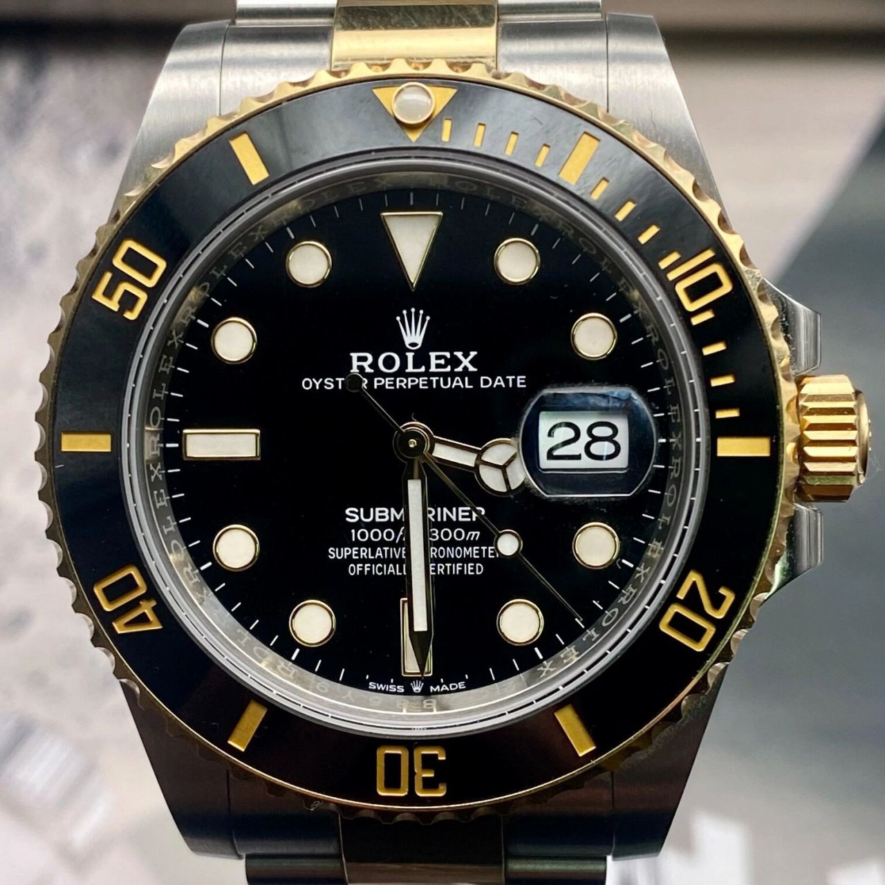 劳力士新款间金黑鬼94|21年全套10w 大17 品牌:劳力士 潜航者系列