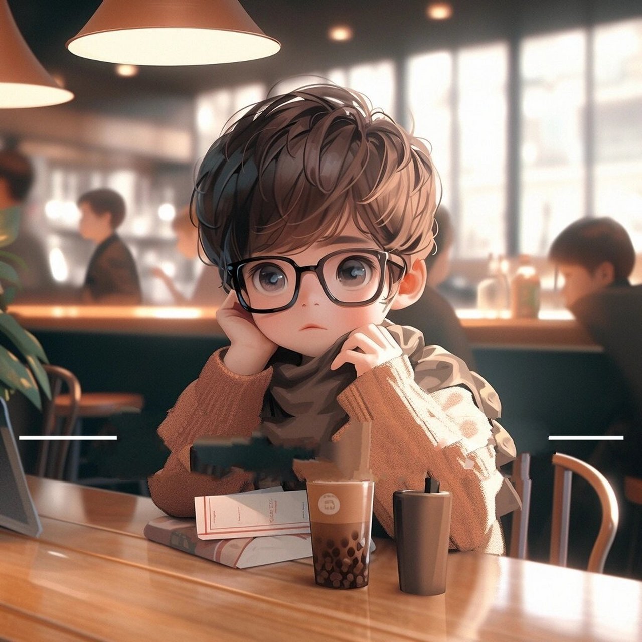 头像 | 喝咖啡的少年
