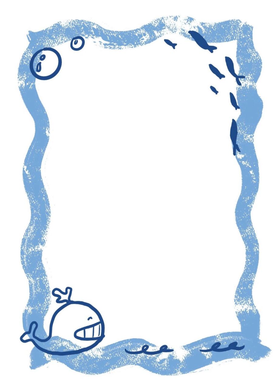 素材分享|简约童趣万能花纹边框78 可用于幼儿成长档案,家园栏等等