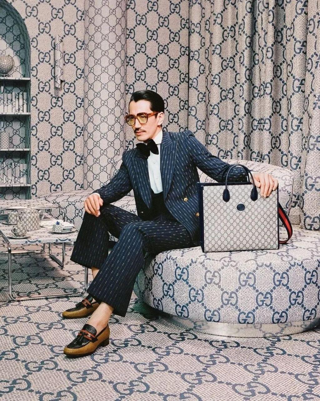 日本男模特藤井浩史 hiroshi fujii 拍摄 gucci 最新广告大片.