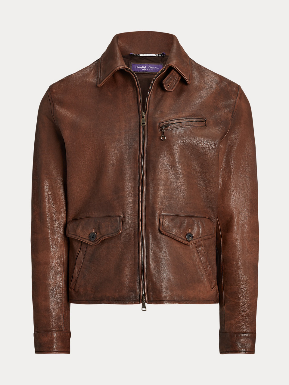 种草 | ralph lauren紫标报童皮衣 rl紫标非常有趣的一件皮衣,我觉得