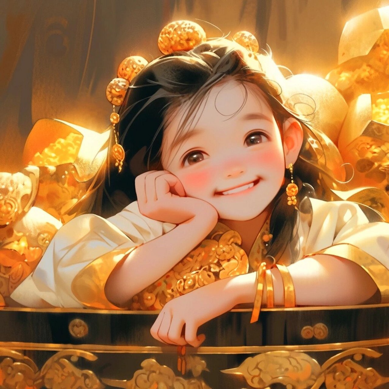 招财头像/美女,你这是命里多金啊90