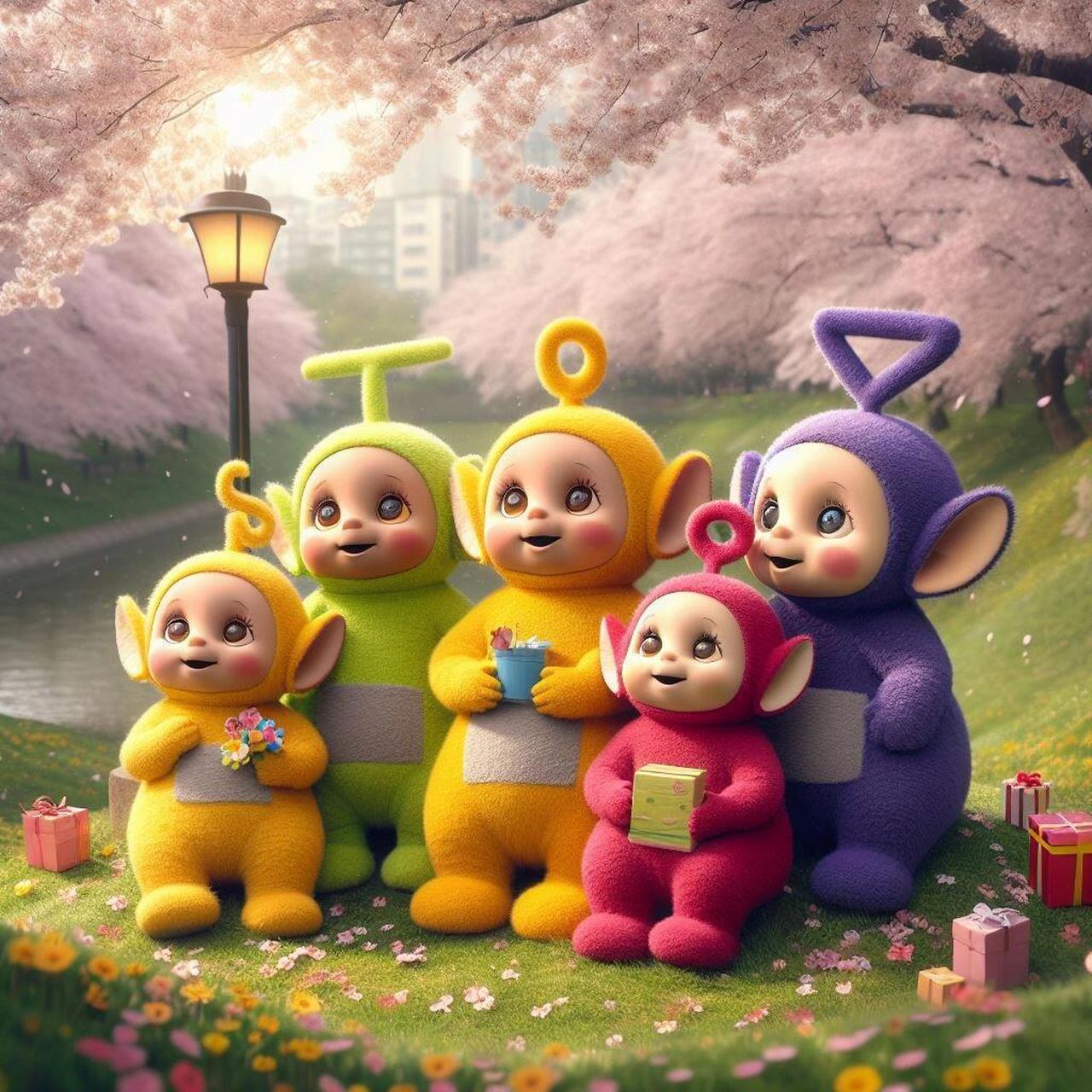 天线宝宝可喜欢春天了 祝你们春天愉快96