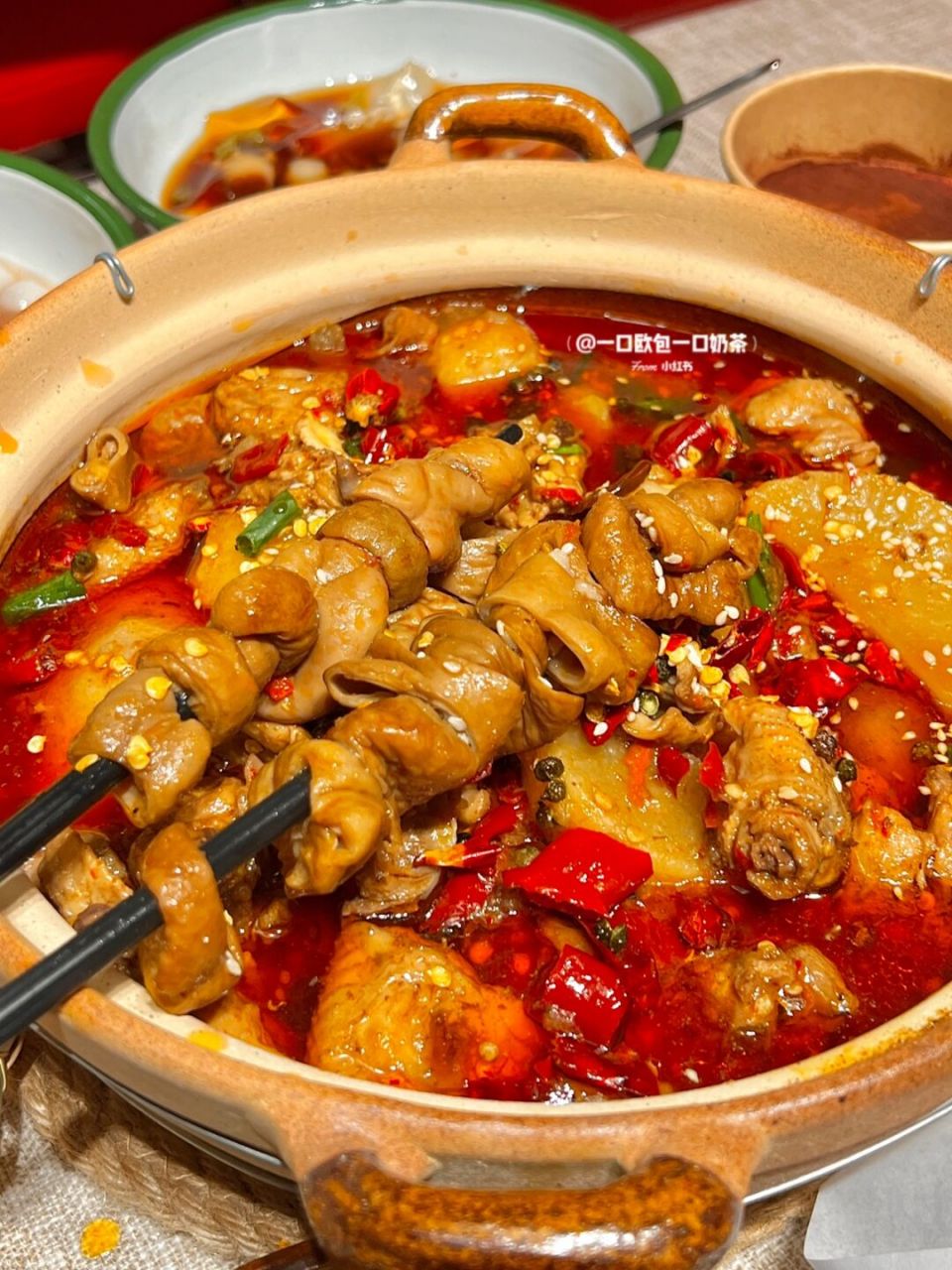 巨下饭的肥肠鸡 新开的一家肥肠鸡!