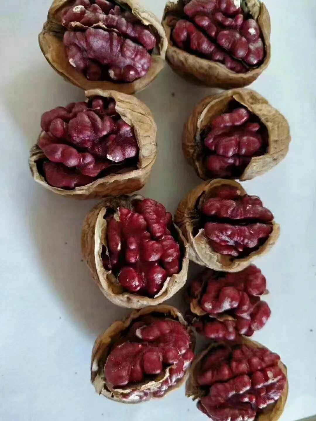 新疆红皮核桃 不一样的红仁核桃 红皮核桃是世界上唯一含大量花青素的