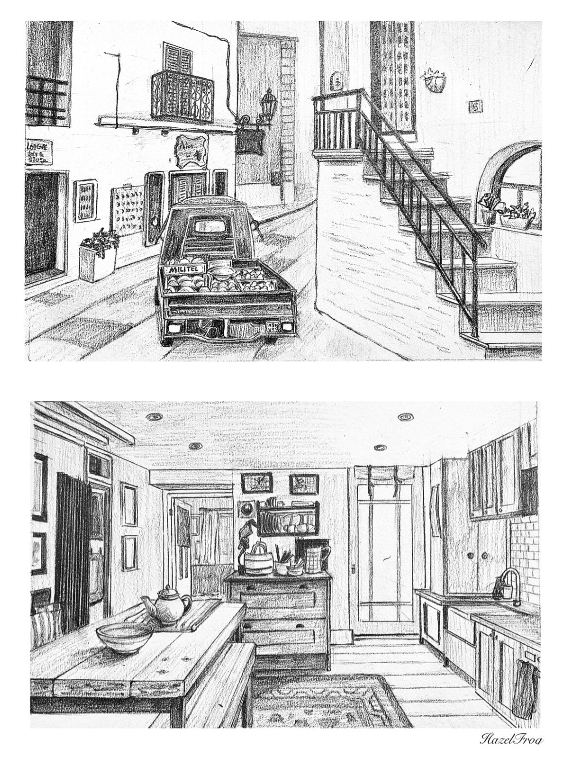 【画速写】室内·室外空间素描