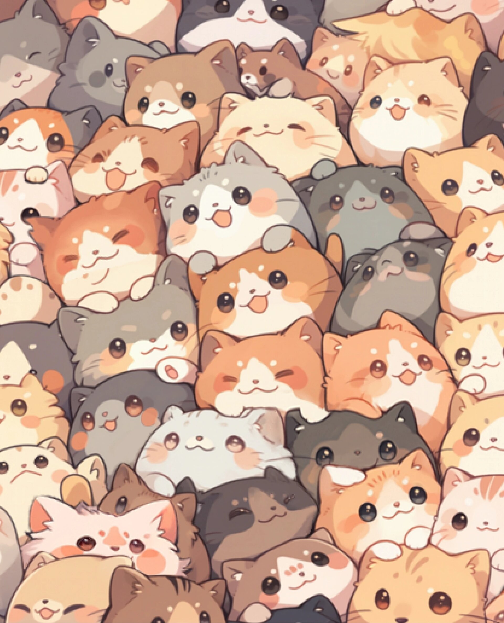 壁纸头像💝猫咪叠叠乐 请查收你的哈基米