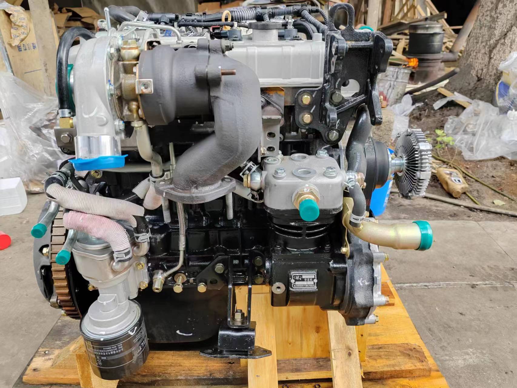 福田4j28tc全新原厂发动机大总成  缸盖缸体组件 中缸总成,缸盖总成