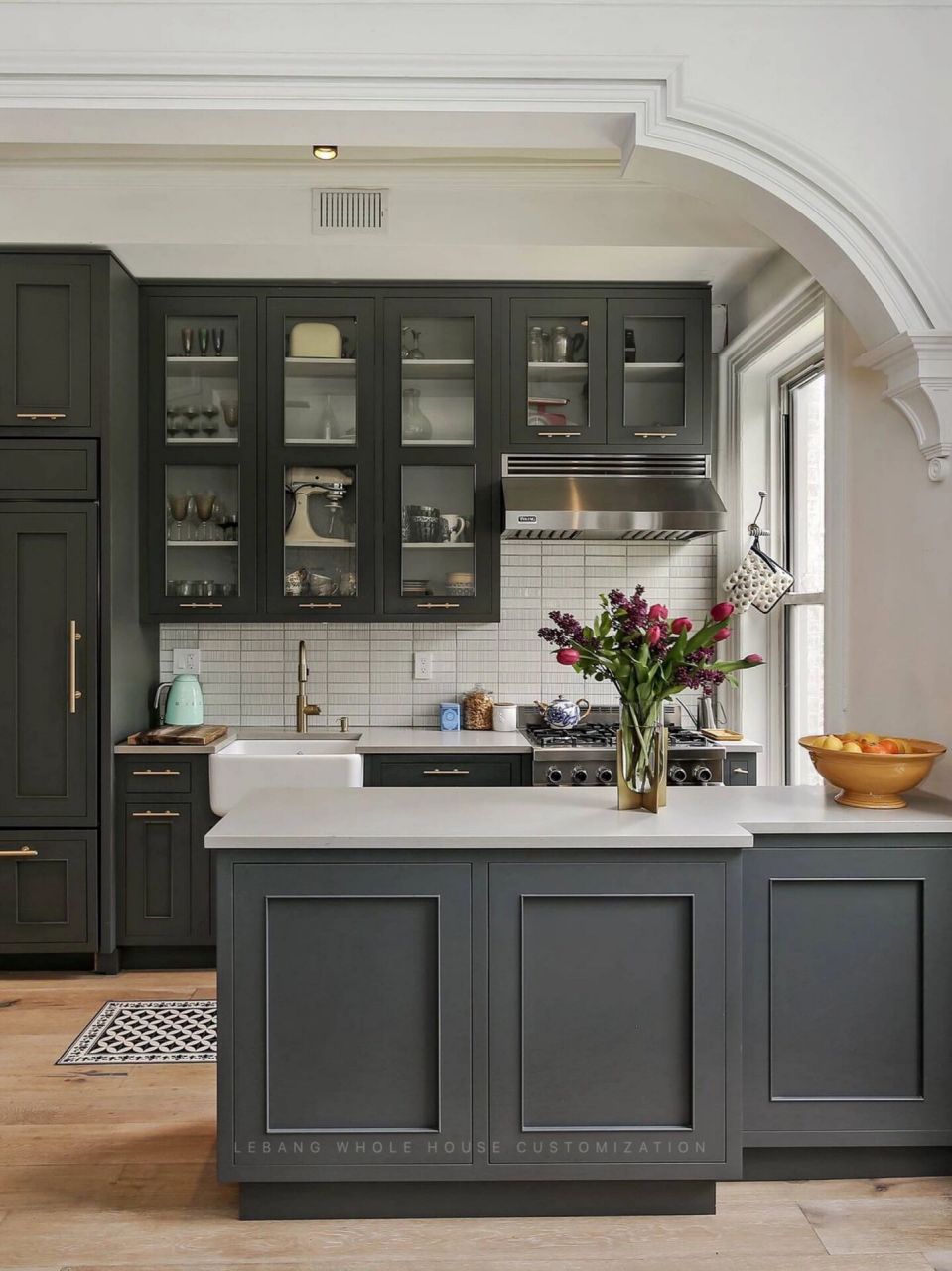 天津全屋定制 | 法式复古橱柜太迷人了~98 被朋友邻居羡慕的厨房长