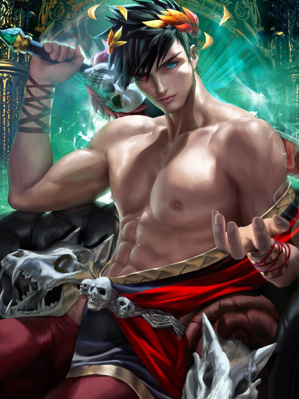 sakimichan☆动漫腹肌