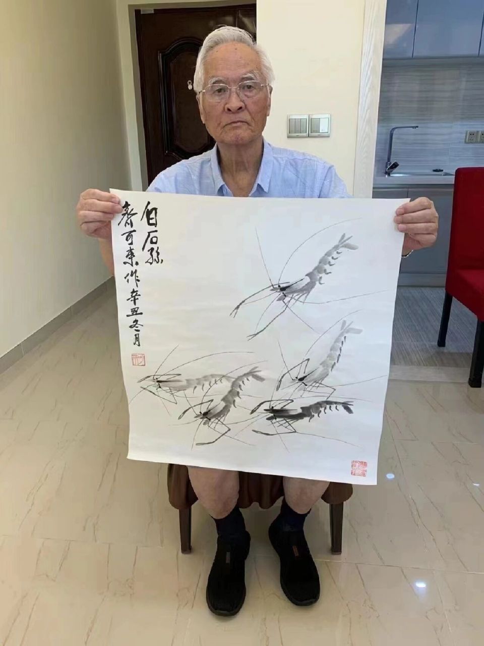 齐白石嫡孙86岁齐可来老师作品