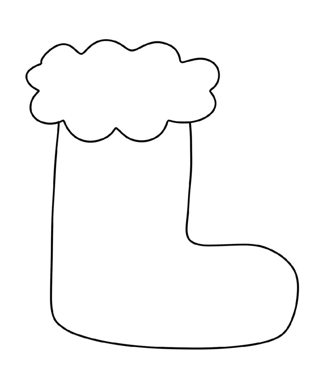 圣诞节手工涂色袜子 #圣诞节##幼儿园小班涂色