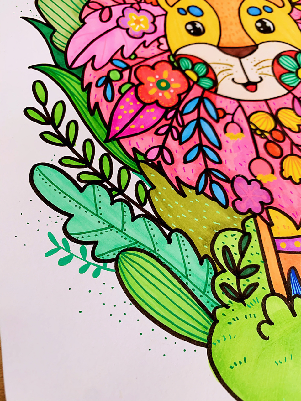 儿童绘画课程教学—《可爱的狮子》 灵感来源  分享的插画师klara