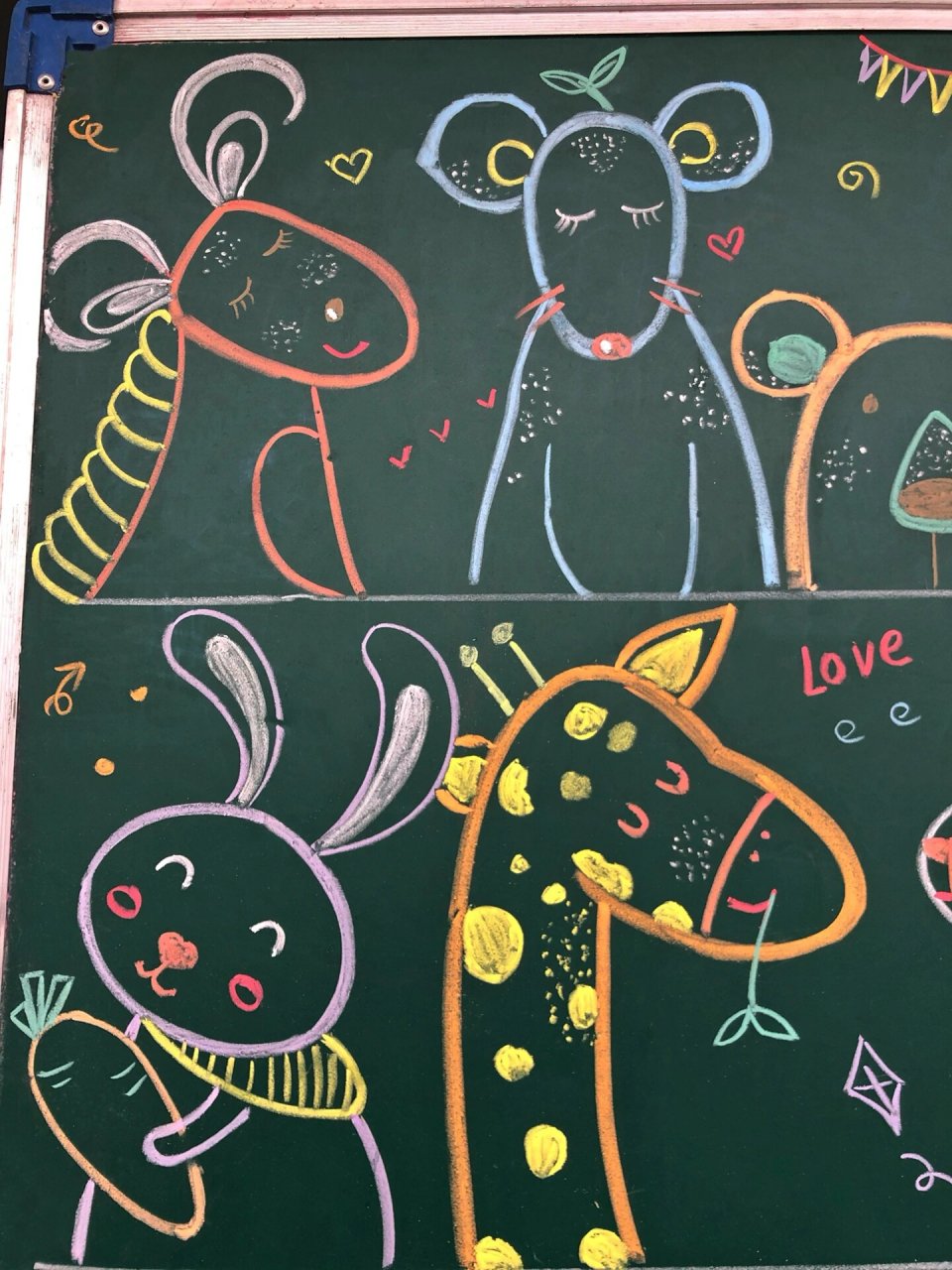 粉笔画131 动物们 临摹